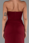 Abendkleid Lang Weinrot ABU6327