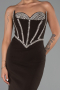 Abendkleid Lang Braun ABU6327