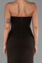 Abendkleid Lang Braun ABU6327