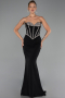 Abendkleid Lang Schwarz ABU6327