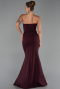 Abendkleid Lang Kirschrot ABU6327