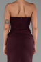 Abendkleid Lang Kirschrot ABU6327