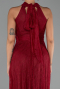 Abendkleid Lang Spitze Weinrot ABU6313