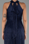 Abendkleid Lang Spitze Marineblau ABU6313