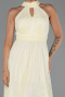 Abendkleid Lang Spitze Gelb ABU6313