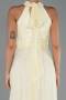 Abendkleid Lang Spitze Gelb ABU6313