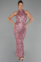 Puder Abendkleid Lang ABK2474
