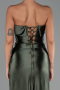 Abschlusskleid Lang Khaki ABU4944