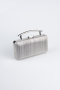 Abendtasche Laserschnitt Platin SH857