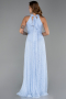 Abendkleid Lang Spitze Eisblau ABU6313