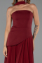 Weinrot Abschlusskleid Chiffon Lang ABU6042