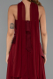 Weinrot Abschlusskleid Chiffon Lang ABU6042