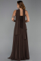 Braun Abschlusskleid Chiffon Lang ABU6042