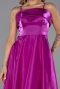 Fuchsie Abendkleid Satin Midi ABK2657