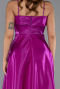 Fuchsie Abendkleid Satin Midi ABK2657