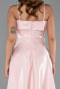 Puder Abendkleid Satin Midi ABK2657