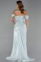Minzgrün Abendkleid Chiffon Lang ABU5974