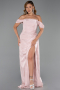 Puder Abendkleid Chiffon Lang ABU5974