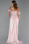 Puder Abendkleid Chiffon Lang ABU5974
