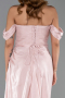 Puder Abendkleid Chiffon Lang ABU5974