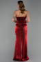 Abendkleid Lang Chiffon Weinrot ABU6336