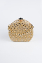 Gold Abendtasche Steinbesetzt SH854