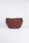 Abendtasche Leder Weinrot KC476