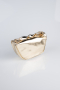 Abendtasche Leder Gold KC476
