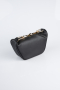 Abendtasche Leder Schwarz KC476
