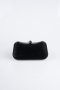 Abendtasche Gemustert Schwarz KC249