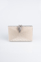Abendtasche Gemustert Gold KC713