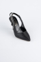 Stiletto Laserschnitt Schwarz MJ4102