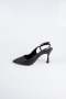 Stiletto Laserschnitt Schwarz MJ4102