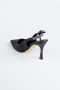 Stiletto Laserschnitt Schwarz MJ4102