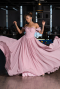 Abschlusskleid Lang Chiffon Puder ABU6325
