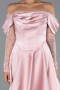 Abendkleid Midi Satin Puder ABK2552