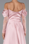 Abendkleid Midi Satin Puder ABK2552
