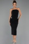 Partykleid Midi Schwarz ABK2664