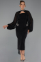 Partykleid Midi Schwarz ABK2664
