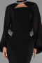 Partykleid Midi Schwarz ABK2664