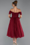 Partykleid Midi Weinrot ABK2665