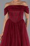 Partykleid Midi Weinrot ABK2665