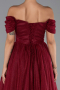 Partykleid Midi Weinrot ABK2665