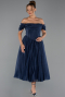 Partykleid Midi Marineblau ABK2665