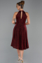 Partykleid Midi Weinrot ABK2638