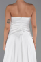 Abendkleid Lang Spitze Weiß ABU5615