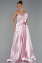 Abendkleid Lang Satin Puder ABU5767