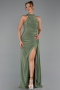 Abschlusskleid Lang Khaki ABU5918