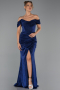Abschlusskleid Lang Marineblau ABU6341