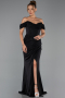 Abschlusskleid Lang Schwarz ABU6341